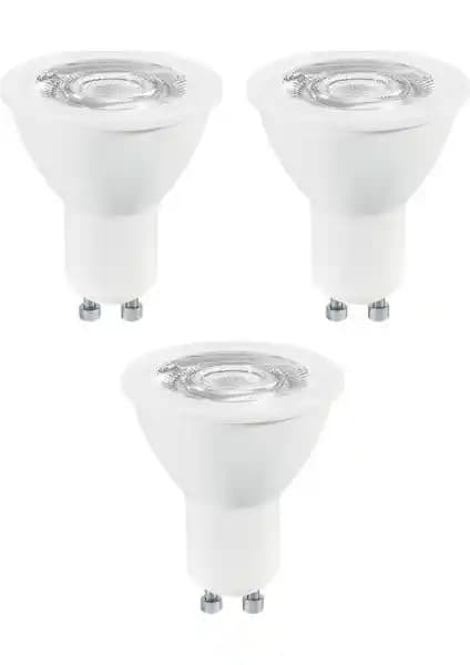 Osram LED 5W PAR16 Spot Ampul Sarı 2700K GU10 Duy 3'lü Paket Enerji Tasarruflu
