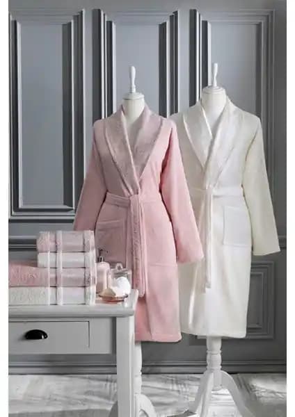 Özdilek Dory Pudra Krem Aile Seti: Yüksek Kaliteli Pamuklu Banyo ve Plaj Ürünleri