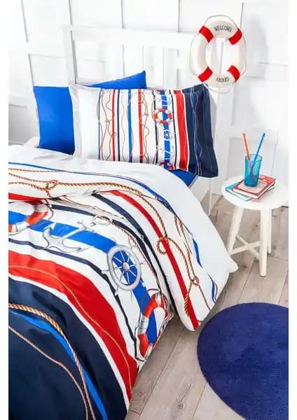 Özdilek Ranforce Tek Kişilik Mavi Seashore Nevresim Takımı Detayları ve Bakım Talimatları