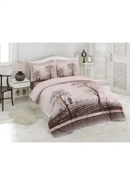 Özdilek Tek Kişilik Ranforce Nevresim Takımı Wood Kahve Modern Tasarım ve Konfor