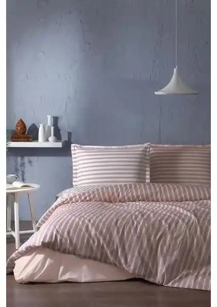 Özdilek Trioline Çift Kişilik Nevresim Takımı Tarçın Rengi Şıklık ve Konfor Sunar