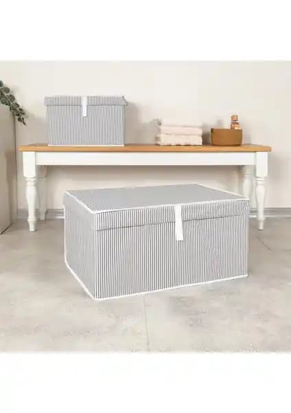 Pazar Kapısı Çok Amaçlı Organizer Kutu Gri - Dayanıklı ve Şık Saklama Çözümü