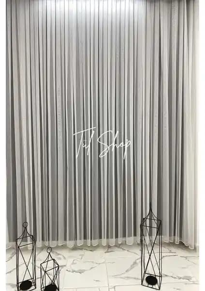 Perde Deposu Ütü Sevmez Düz Kurşunlu Tül Perde ile Modern ve Şık Dekorasyon