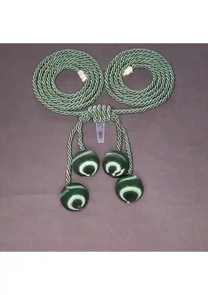 Perde ve Tül Düzenleme İçin ArtAmor 4'lü İpek Ip Sarım Fon Tül Kruvaze Perde Aksesuarı