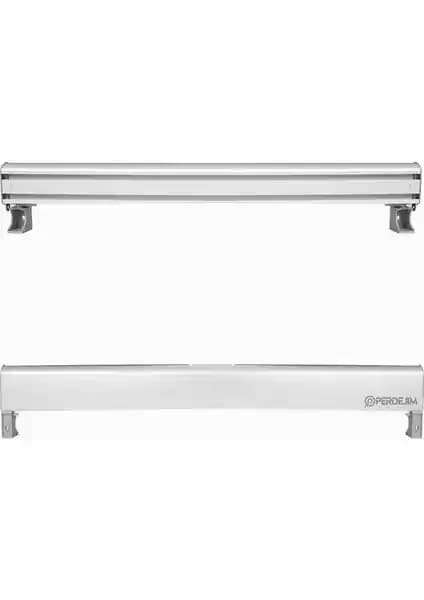 Perdejim Gri Dekoratif Perde Kornişi: Modern ve Dayanıklı Tasarım Çözümünüz