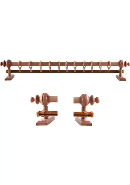 Perdejim Meşe Ahşap Rustik Perde Askısı: Dayanıklı ve Estetik Tasarım