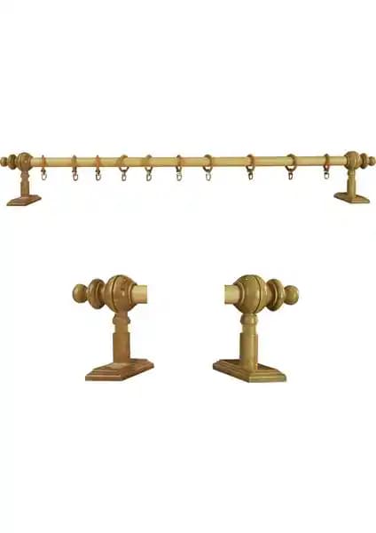 Perdejim Meşe Raysız Ahşap Rustik Perde Askısı 100 cm ile Şıklık ve Dayanıklılık Bir Arada