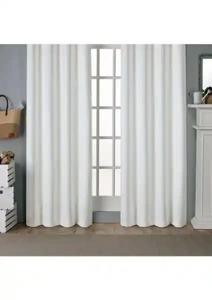 Perhal Beyaz Saten Güneşlik: Modern ve Şık Tasarımıyla Fonksiyonel Perde Çözümü