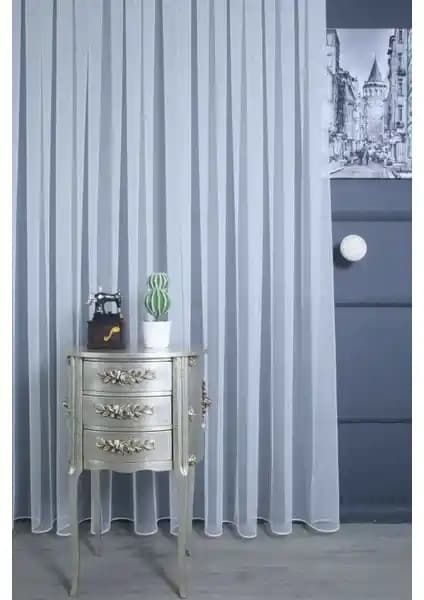 Perhal Grek Petek Zemin Düz Pilesiz Etekleri Kurşunlu Tül Perde: Estetik ve Kullanışlılık Bir Arada