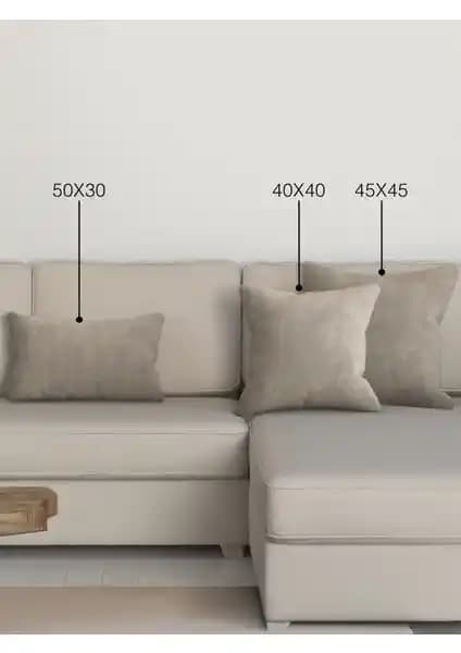 Perle Home Daily Series Taş Rengi Kırlent Kılıfı Estetik ve Dayanıklı Tasarım