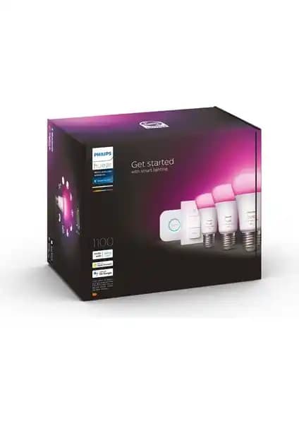 Philips HueWCA 9-75W E27 Renkli Akıllı Ampul Seti ile Evde Atmosfer ve Ambiyans Yaratma