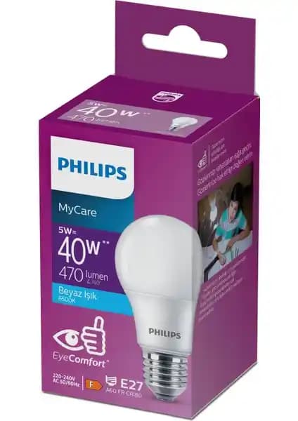 Philips LED 6-40W Beyaz Işık Ampulü Yüksek Performans ve Enerji Tasarrufu