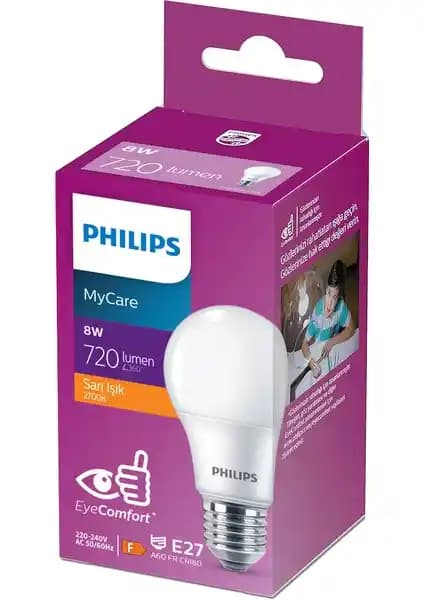 Philips LED Sarı Işık Ampulü Sıcak ve Davetkar Atmosfer İçin Enerji Verimli Çözüm
