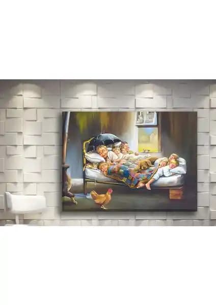 Pia Hediyelik Kanvas Tablo Mutluluğun Resmi: Estetik ve Anlamın Buluşması