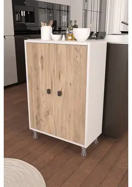 Pratico Melo 4 Gözlü 2 Kapaklı Çok Amaçlı Dolap: Modern ve Fonksiyonel Tasarım