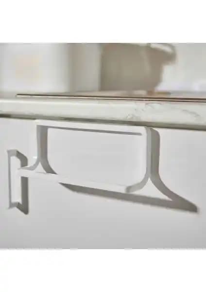 Primanova Beyaz Havlu Askısı Modern Tasarım ve Dayanıklı Malzeme ile Kullanım Kolaylığı