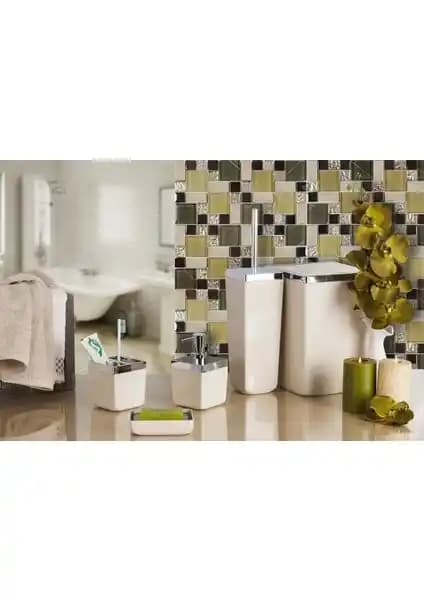 Primanova Toskana 5 Parça Bej Banyo Seti Modern ve Şık Tasarım Çözümleri