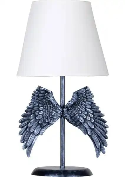 Qdec Modern Dizayn Melek Abajur Gümbüş Beyaz: Şık ve Fonksiyonel İç Mekan Aydınlatması