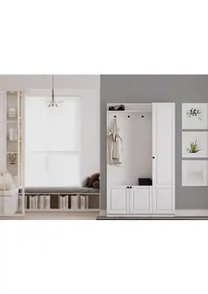 Rabi Mobilya Beyza Country Portmanto: Estetik ve Fonksiyonelliği Bir Arada Sunan Modern Depolama Çözümü