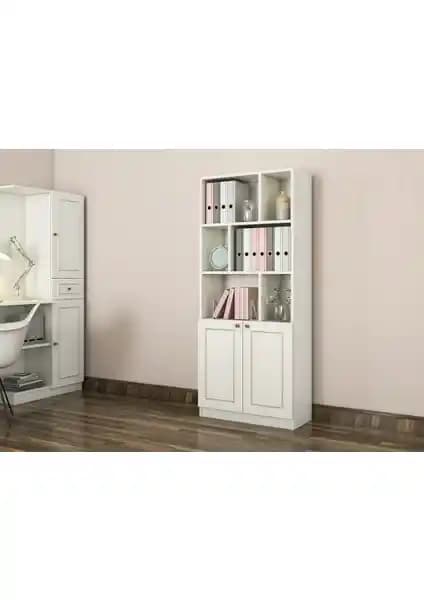 Rabi Mobilya Gold Country Kitaplık: Estetik ve Dayanıklılık Sunan Modern Depolama Çözümü