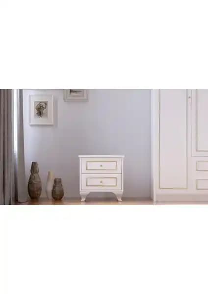 Rabi Mobilya Gold Country Komodin Modern Tasarım ve Dayanıklı Malzeme Özellikleriyle