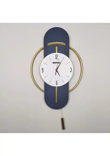 Racart Modern Gold Sarkaçlı Duvar Saati: Şık ve İşlevsel Tasarım Çözümü