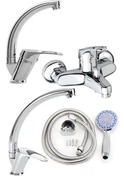 Rainex 4'lü Mix Banyo Seti Modern Tasarım ve Dayanıklılık Sunar