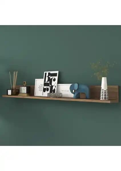 Rani E5 Dekoratif Duvar Rafı Minyatür Ceviz ile Şık ve Fonksiyonel İç Mekan Dekorasyonu