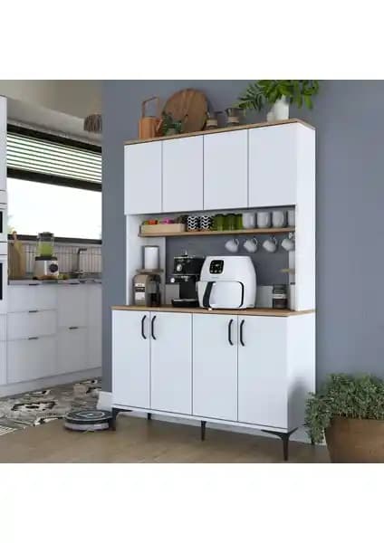 Rani JE176 Çok Amaçlı Dolap: Şık ve Fonksiyonel Mutfak ve Kiler Depolama Çözümü