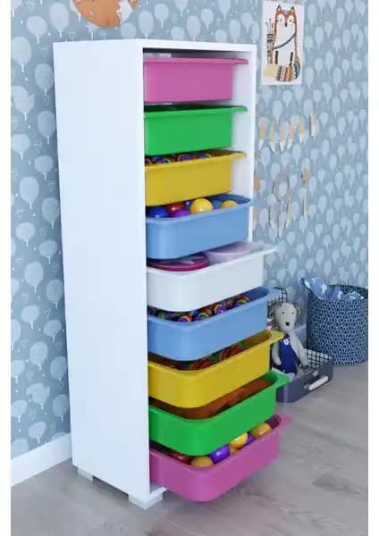 Remaks 9 Sepetli Çok Amaçlı Renkli Dolap ile Evde Düzen ve Şıklık Sağlama