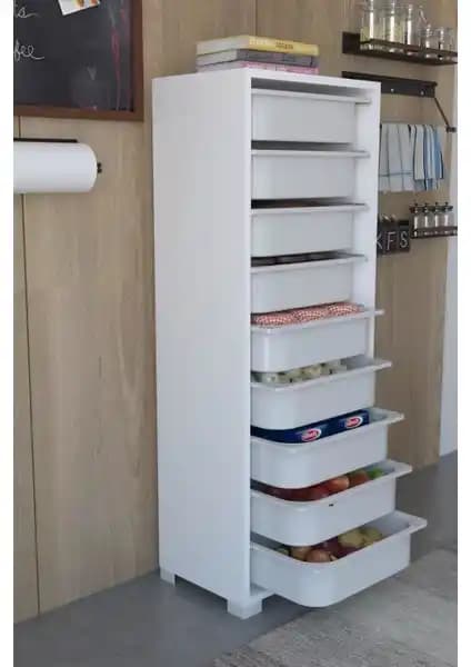 Remaks Çok Amaçlı Modern Mutfak Dolabı: Şık ve Fonksiyonel Depolama Çözümü