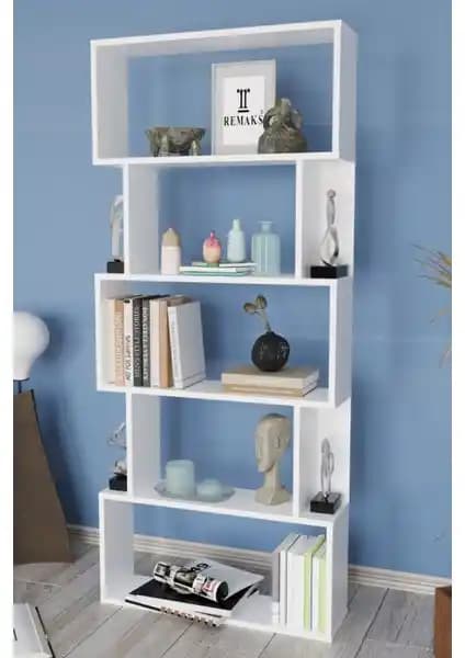 Remaks Lilly 6 Raflı Kitaplık Modern Tasarımı ve Dayanıklı Malzeme Özellikleriyle