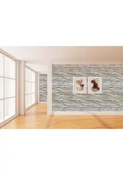 Renkli Duvarlar NW46 Kahve Köpüğü Taş Kendinden Yapışkanlı Dekoratif Paneli İç Mekan Tasarımı