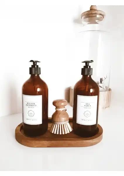 Reoona 2'li Sıvı Sabun ve Bulaşık Deterjanı Şişesi Seti Modern ve Şık Tasarım ile Dekorasyonunuzu Tamamlar