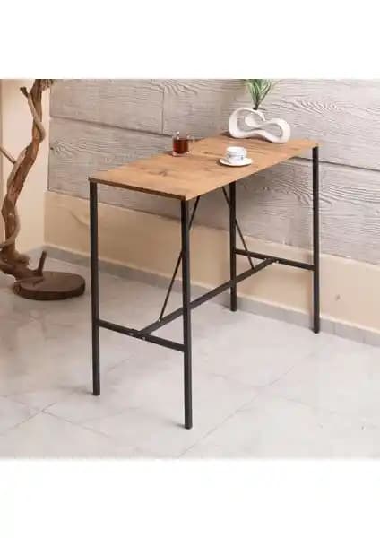 RetoDesign 100/45 Endüstriyel Modern Bar Masası Genişlik 100cm Derinlik 45cm