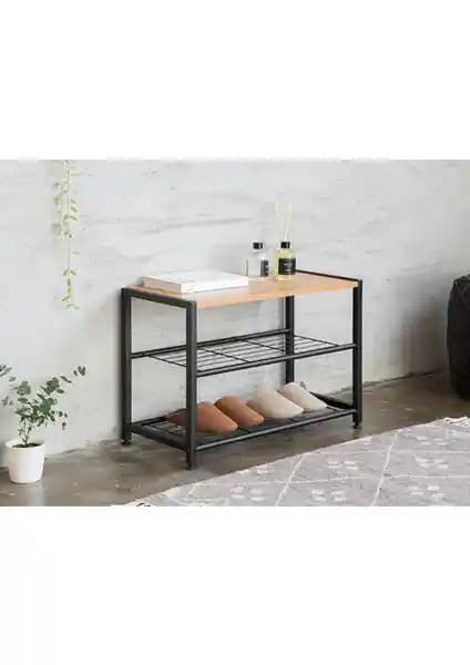 RetoDesign Çok Amaçlı Metal Ayakkabılık ve Depolama Rafı Modern Tasarım
