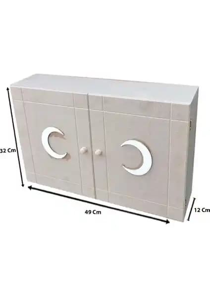 Sağlam ve Şık Ham MDF Ecza Dolabı ile Sağlık ve Hijyen Depolama Çözümü