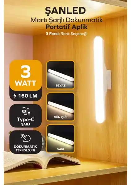 ŞANLED Çok Yönlü Şarjlı Mıktantıslı Işık ile Modern ve Pratik Aydınlatma Çözümü