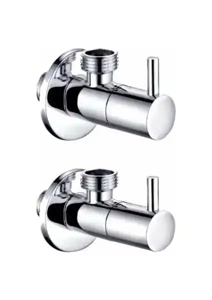 Sarıcı 2 Adet Taharet Musluğu Seti Krom Kaplama Pratik ve Dayanıklı Tasarım