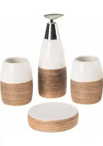 Sarsam UN 429 4'lü Banyo Seti: Estetik ve Fonksiyonellik Bir Arada Sunan Modern Tasarım