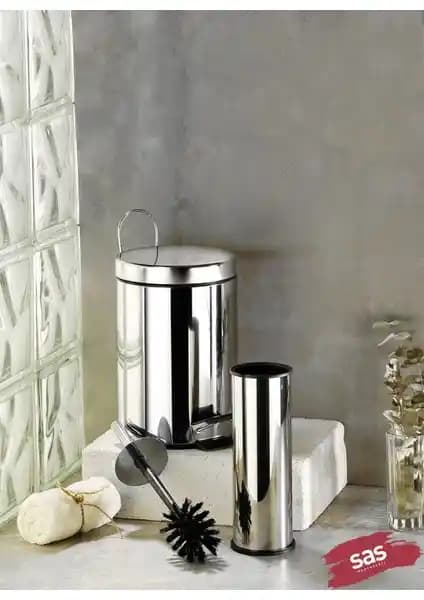 Sas Krom 2 Parça Banyo Seti Modern Tasarım ve Dayanıklı Kullanım Özellikleriyle