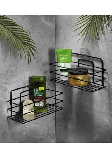 Sas Paslanmaz Çelik Yapışkanlı Banyo Düzenleyici ve Şampuanlık Rafı Özellikleri