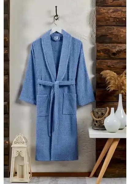 Semecca Günlük Desenli Şal Yaka Bukle Bornoz: Konfor ve Şıklık Sunan Modern Tasarım