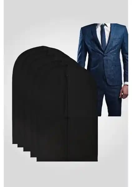 Serstil 5 Adet Siyah Takım Elbise Kılıfı: Dayanıklı ve Şık Kıyafet Koruma Çözümü