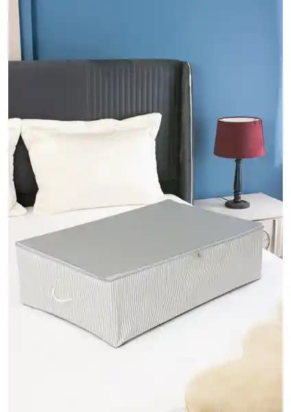 Serstil Mega Boy Baza Altı Antrasit Çizgili Hurç ile Pratik ve Şık Depolama Çözümü