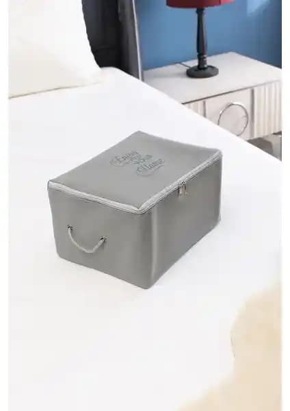 Serstil Mini Boy Baskı Detaylı Antrasit Hurç: Şık ve Dayanıklı Depolama Çözümü