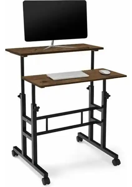 Servetavcı Yükseklik Ayarlı Ceviz Tasarımlı Bilgisayar ve Çalışma Masası Özellikleri ve Kullanım Avantajları