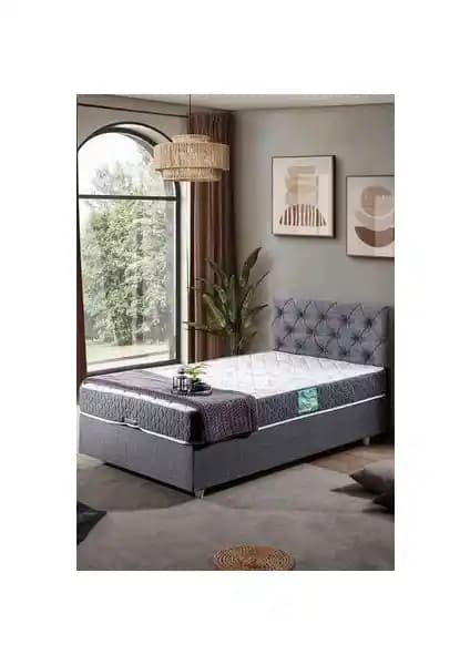 Setay Eylül Tek Kişilik Baza Gri: Fonksiyonel ve Dayanıklı Yatak Çözümü