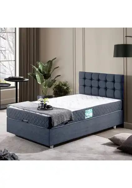 Setay Venedik Lacivert Tek Kişilik Baza ve Başlık Seti Modern ve Dayanıklı Tasarım