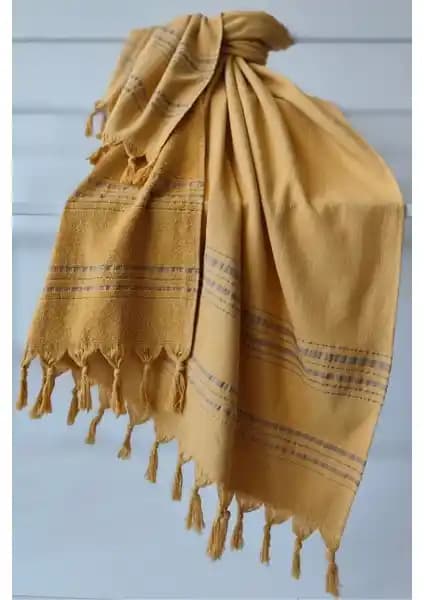 Sevim Çizgili Havlu Peştemal: Şık ve Fonksiyonel Organik Pamuk Tasarımı